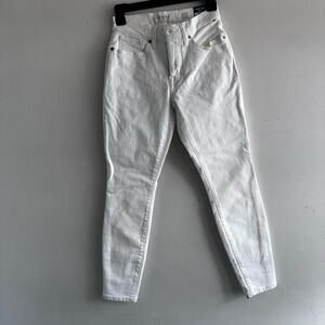 Women's Lucky Brand Ava Skinny Jeans Size 4 White Mid Rise